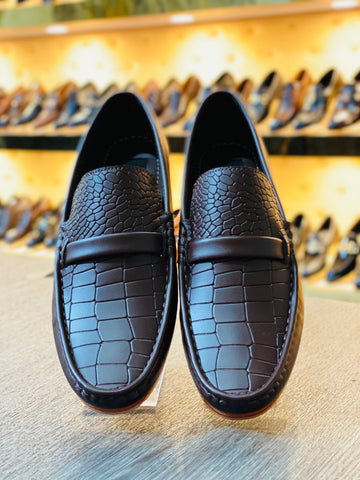 DL - WITHOUT BUCKEL BROWN LOAFERS