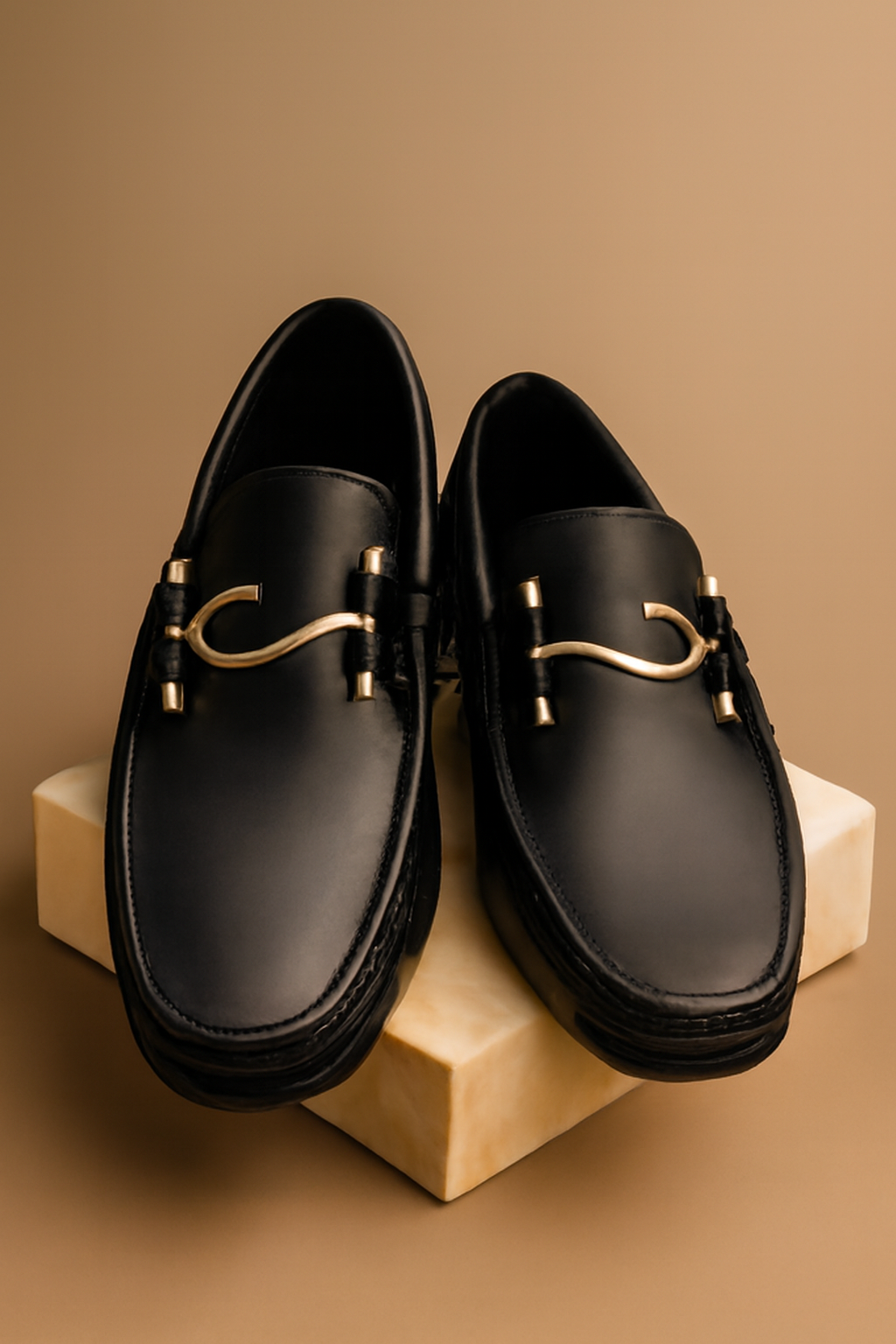 S BLACK LOAFERS 8071